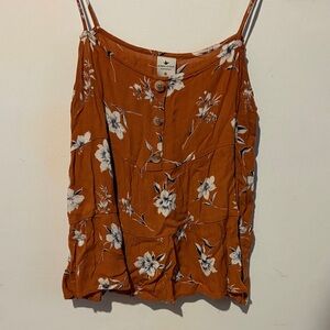 Paper Crane Floral Camisole - Burnt Orange